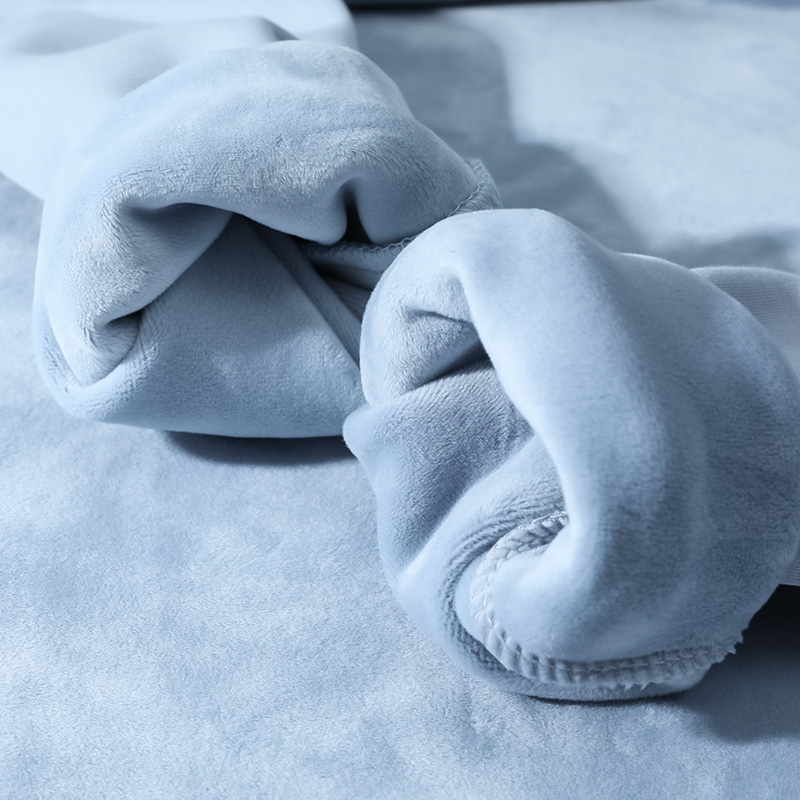 银狐绒圆领卫衣女不倒绒加厚长袖