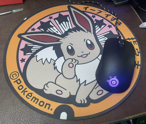 qck+xtrfy宝可梦定制鼠标垫超大号加厚XTFPS顺滑csgo吃鸡粗面细面