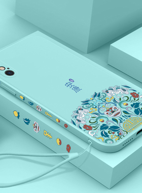 适用新款17promax苹果x手机壳iphone15套16e中国风XS国潮13pro12mini11por硅胶xr8plus高级14max7p女款6s2se3