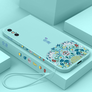 适用新款 6s2se3 17promax苹果x手机壳iphone15套16e中国风XS国潮13pro12mini11por硅胶xr8plus高级14max7p女款