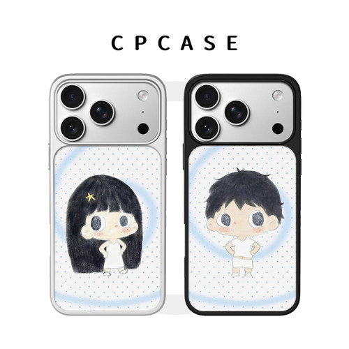 叉腰情侣适用iphone17手机壳magsafe磁吸苹果16plus支架15promax可爱14趣味13情侣华为pura80小米17pro保护套