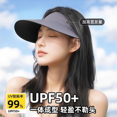 无痕一体遮阳防晒帽子防紫外线女