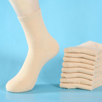 肉色袜子女韩版中筒袜