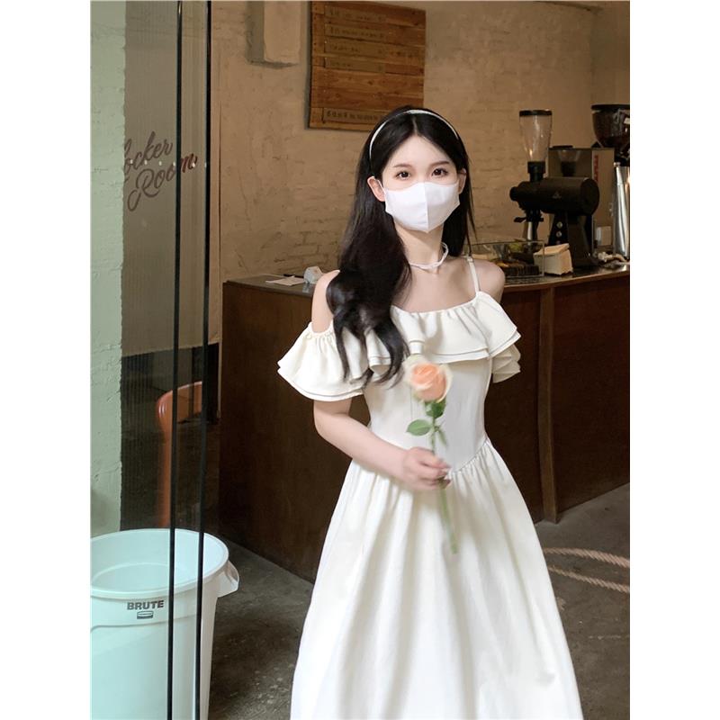 2025新款夏法式温柔风初恋甜美茶歇裙设计感小众森系小清新连衣裙