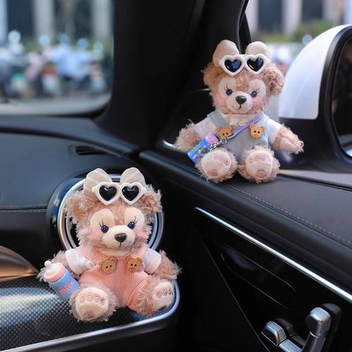 雪莉玫达菲车饰汽车空调出风口装饰品车载香薰小摆件2025新款可爱