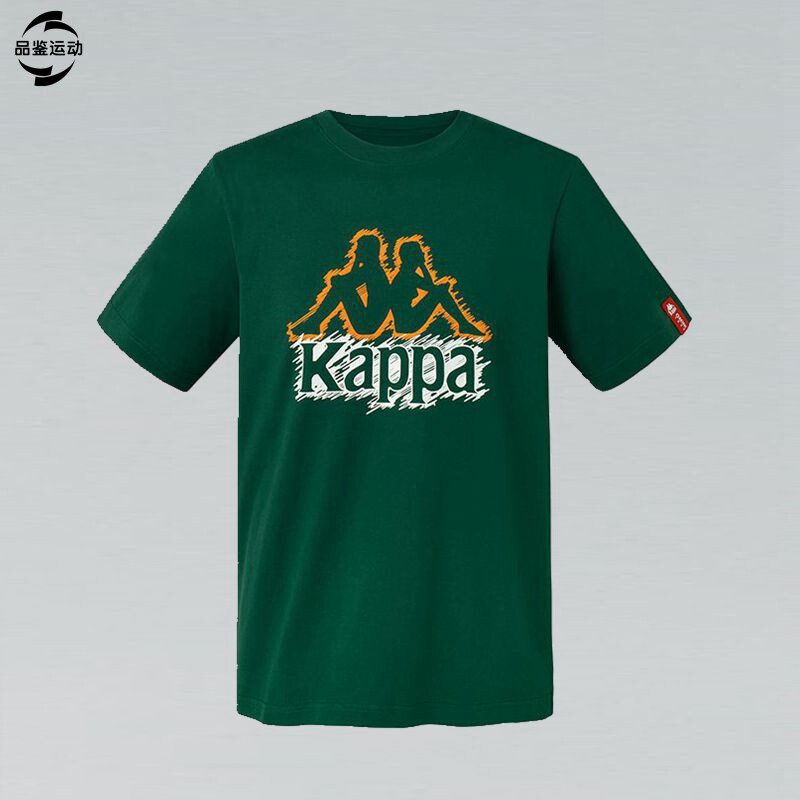 品鉴运动短袖卡帕品牌 男士 棉t恤 春季休闲 圆领 大标印花图案衫