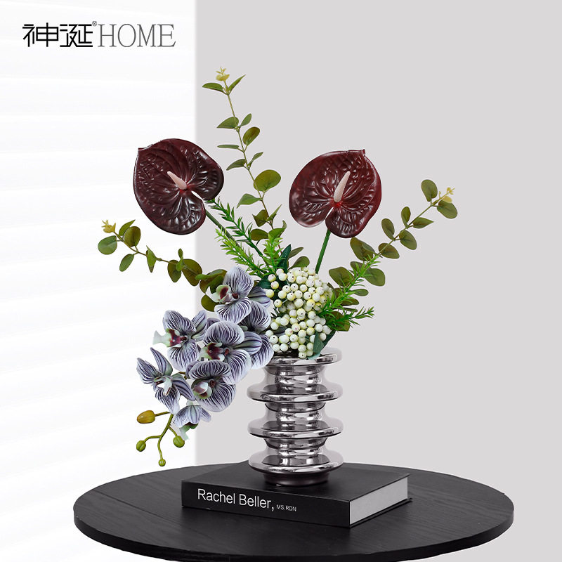 轻奢高级感逼真蝴蝶兰把束套装仿真花假花摆设客厅餐桌样板房摆件,鲜花速递/花卉仿真/绿植园艺,仿真绿植,淘宝优惠券,粉丝福利购,淘宝优惠卷