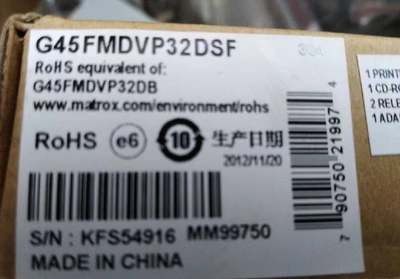 迈创MGI G45FMDVP32DSF 显卡 G45FMDVP32DB KFS54916 MM99750询价