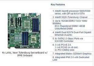 X8DTI LN4F X58 双路工作站主板询价 超微 1366 DDR3