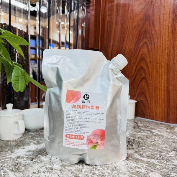 馥利桃桃颗粒含果肉金钻凤梨果酱图片