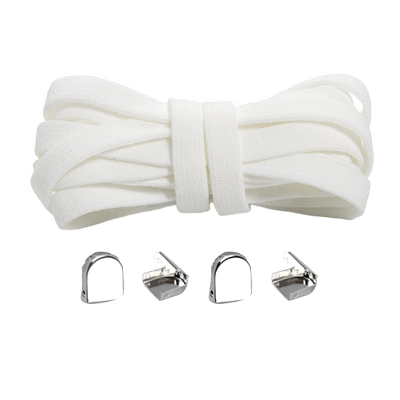 白色鞋带女款加宽免系神器扁平卡扣懒人免绑弹力松紧黑色男款鞋扣