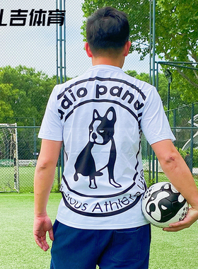 扎吉体育soccer junky足球狗运动圆领后背大logo短袖T恤男CP21852