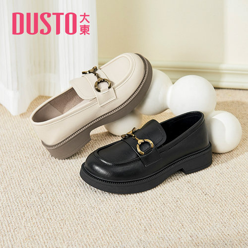 大东单鞋女春季新款小皮鞋