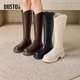 2025冬季 长筒时装 新款 粗跟中跟爆款 靴0108 时尚 大东骑士靴女鞋