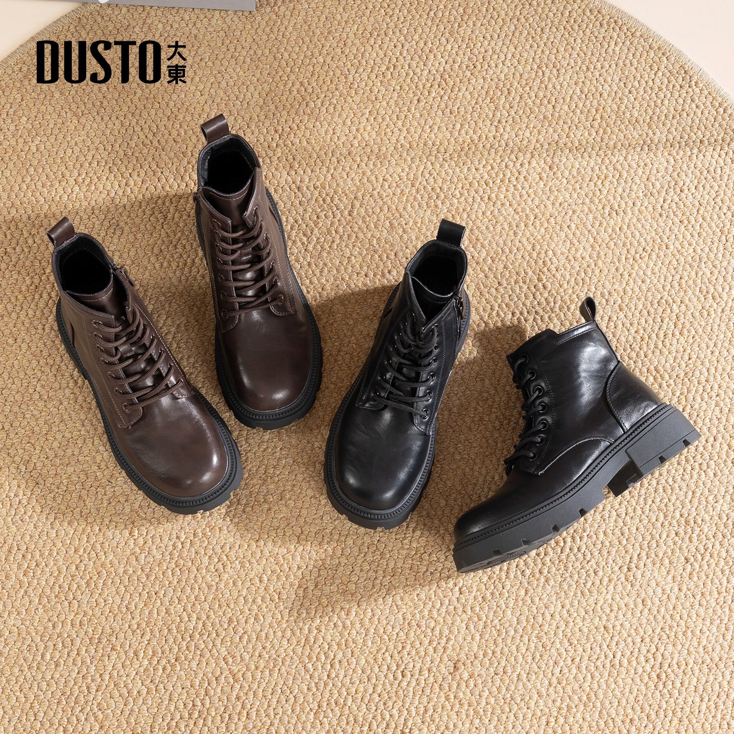 大东dd马丁靴女2025新款秋冬女靴厚底短靴女英伦风美拉德靴子女款