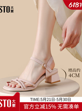 大东dd凉鞋女夏外穿时尚高级感2026新款设计感小众精致女鞋罗马鞋