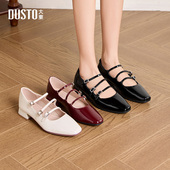 大东玛丽珍鞋 方跟低跟一字扣方头饰扣浅口C0054 新款 女鞋 2026春季