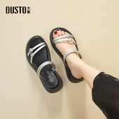 罗马增高松糕外穿运动凉拖鞋 大东dd软底运动凉鞋 女2026夏厚底女鞋