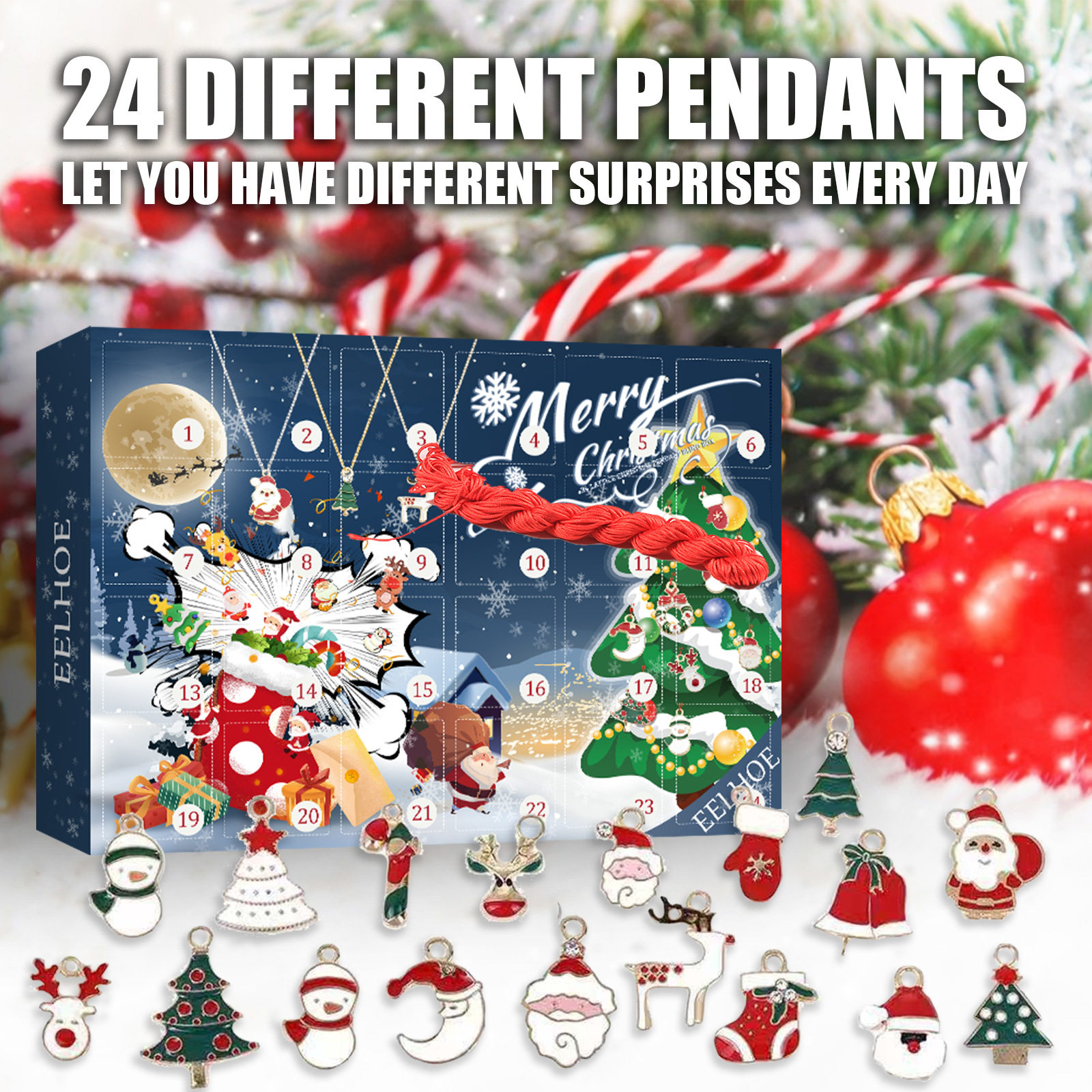 christmas pendant blind box 24天圣诞吊坠盲盒节日礼品