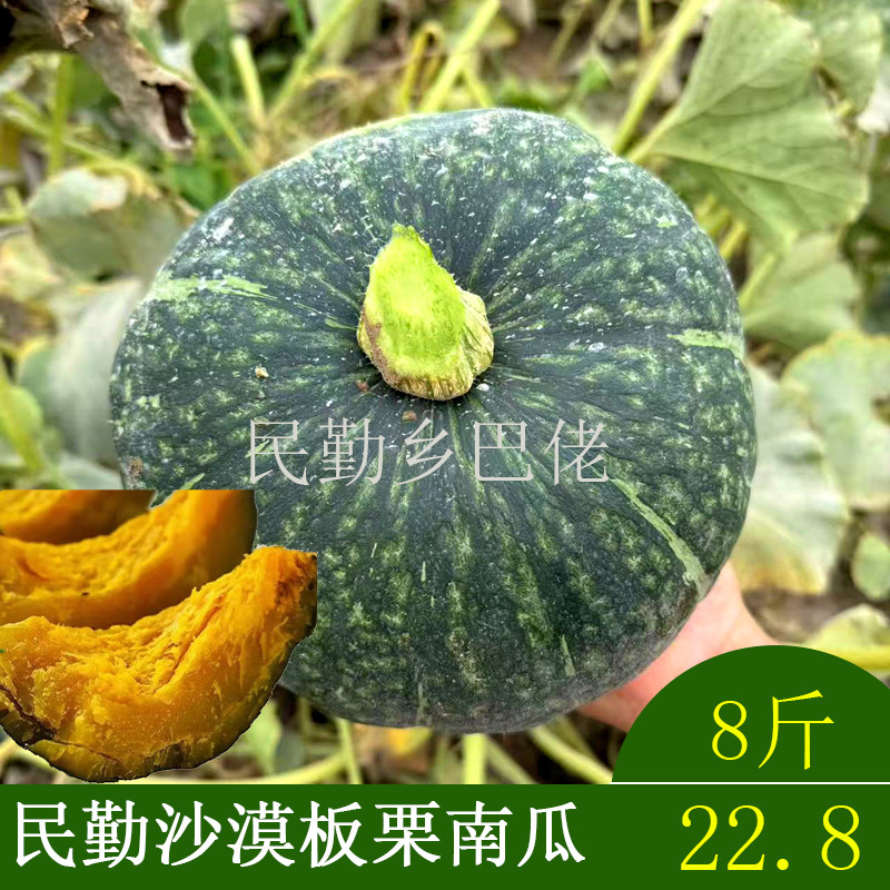 甘肃民勤沙漠板栗南瓜8斤包邮