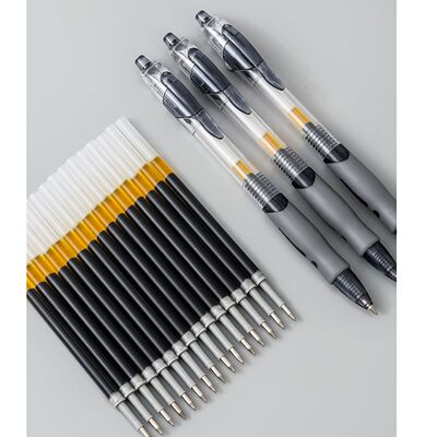 学生K35按动中性笔0.5mm黑色签字笔蓝色红色碳素笔子弹头刷题办公