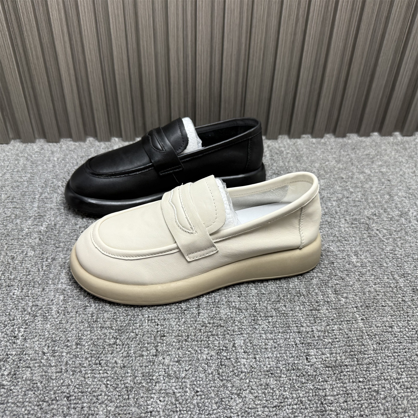 35-41码头层牛皮乐福鞋女新款防滑百搭懒人一脚蹬时尚复古小皮鞋,女鞋,乐福鞋（豆豆鞋）,淘宝优惠券,粉丝福利购,淘宝优惠卷