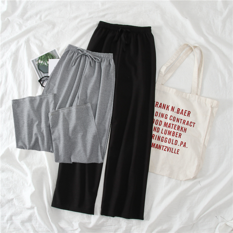 胖妹妹大碼褲子寬松闊腿褲女高腰垂感夏季薄款拖地休閑直筒九分褲在類目 女裝/女士精品, 大碼女裝中 - 來自Buy2taobao.com提供專業的淘寶代購服務