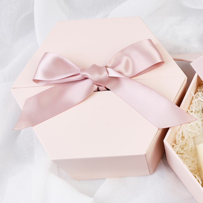 六边形礼品盒伴娘伴手礼物盒子精美韩版ins风生日礼盒包装盒大号