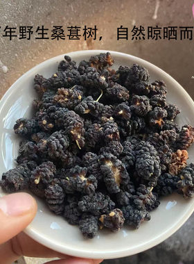 新疆野生桑葚干黑桑葚干