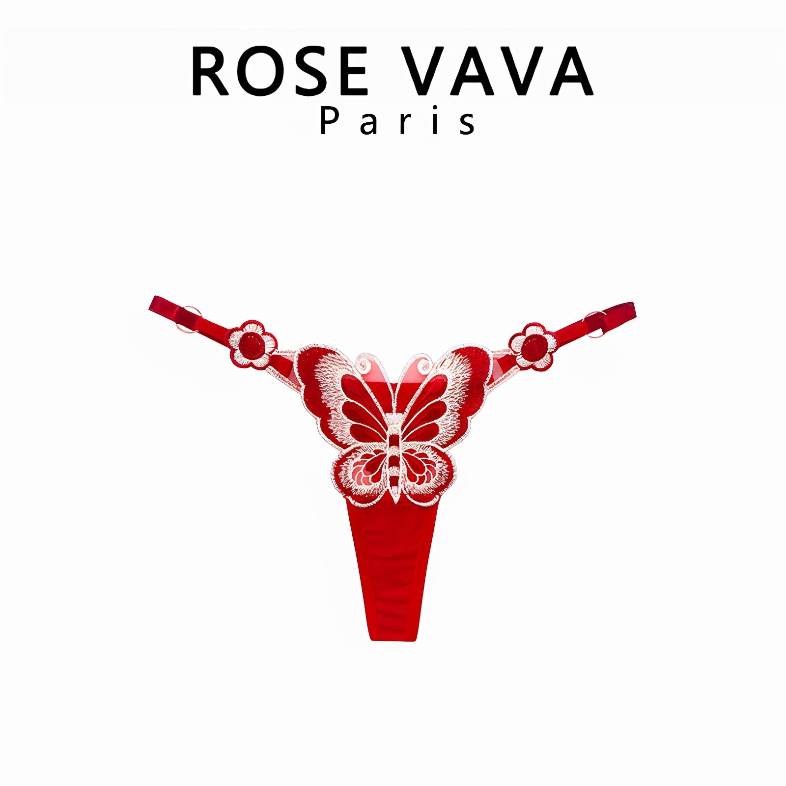 ROSE VAVA 性感蝴蝶内裤女刺绣低腰镂空纯欲薄款开裆丁字裤,女士内衣/男士内衣/家居服,女丁字裤,淘宝优惠券,粉丝福利购,淘宝优惠卷