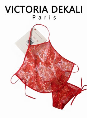 ROSE VAVA性感肚兜成人超薄网纱蕾丝半透明复古风吊带睡衣