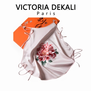 ROSE VAVA红肚兜仿真丝绸双层纯手工复古中国风内衣睡衣