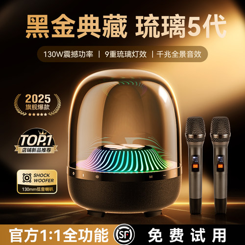 曼哈顿K歌曲话筒音箱套装