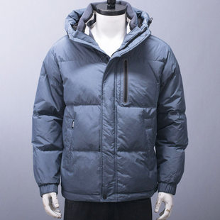 上衣 连帽羽绒服外套厚实防风鸭绒冬装 轻盈保暖 一线品牌撤柜男士