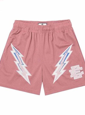 EE美式篮球短裤男新款运动休闲高街健身训练透气不过膝四分裤灰色