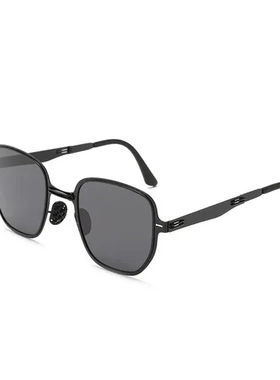 日夜新款墨镜男款太阳眼镜不锈钢折叠便携2022超轻女变色金属