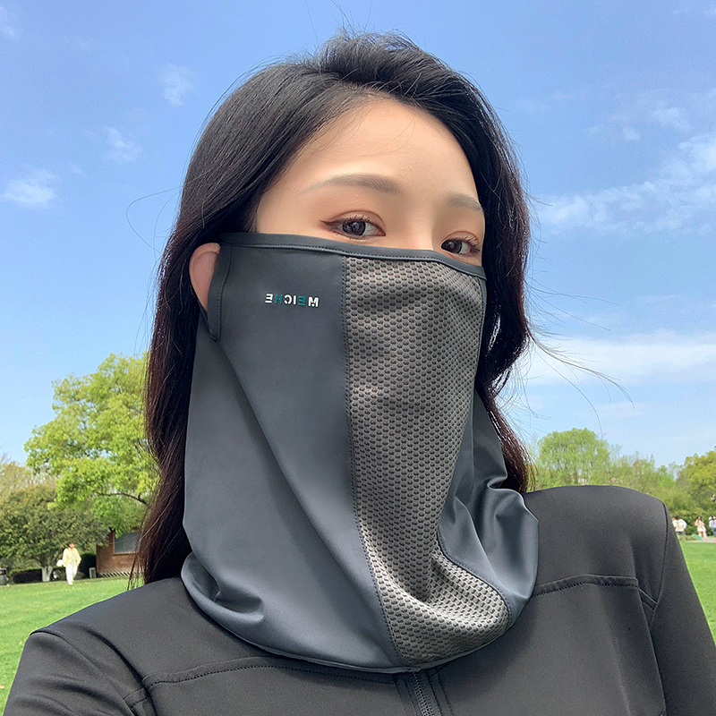 冰丝薄款夏季女士防紫外线面罩