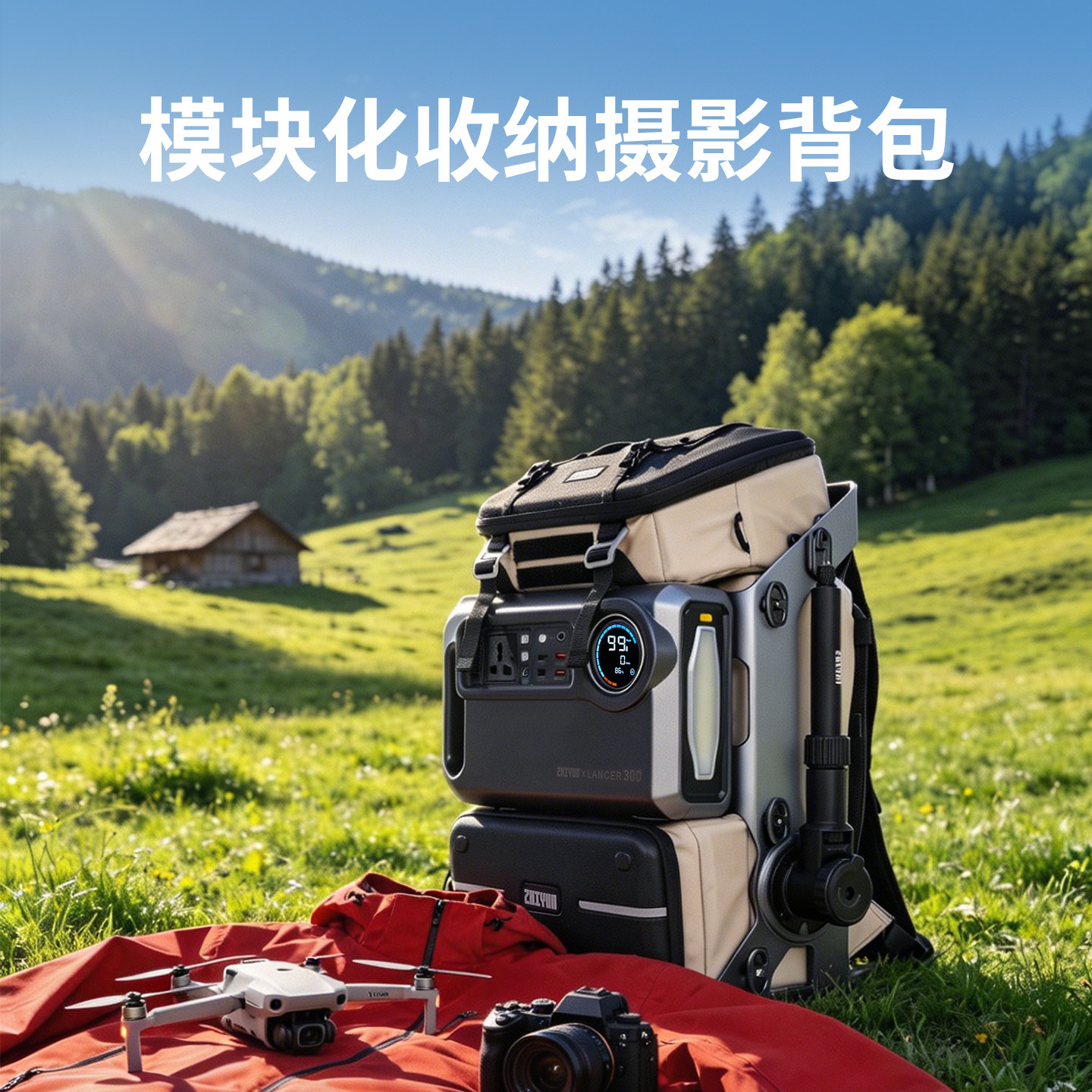 ZHIYUN智云联名款 Coalax | Lancer300多功能模组化户外背包摄影背包双肩相机包脚架包