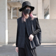 山本风黑色外搭马甲小众设计感女士马夹背心薄款 外套外穿坎肩 无袖