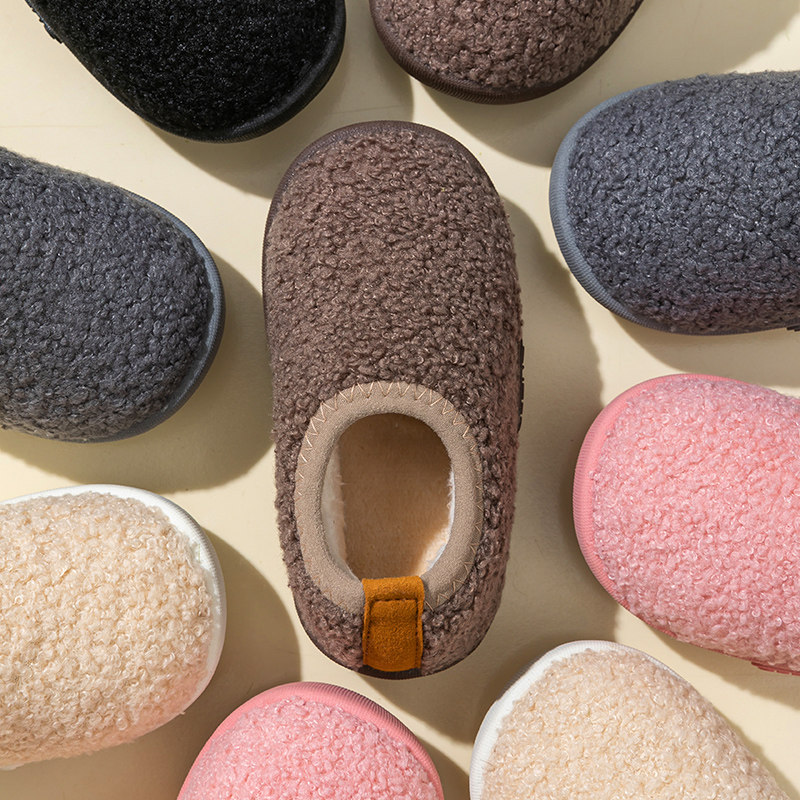 儿童棉鞋宝宝室内家居鞋男童女童地板袜鞋秋冬毛毛绒包跟棉拖鞋,童鞋/婴儿鞋/亲子鞋,棉鞋,淘宝优惠券,粉丝福利购,淘宝优惠卷