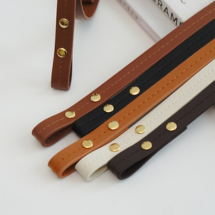 PU皮革肩带钩织包包配件diy材料手工托特包带子替换包带配件单买