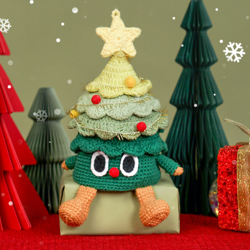 圣诞树钩织包包钩针编织