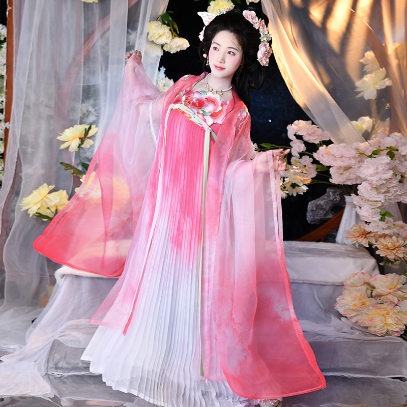【芙蓉语】如梦霓裳原创汉服女南北朝大袖齐胸襦裙十二花神系列款