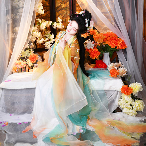 【彤霞】如梦霓裳原创汉服女宋制对襟襦裙十二花神系列2025年新款