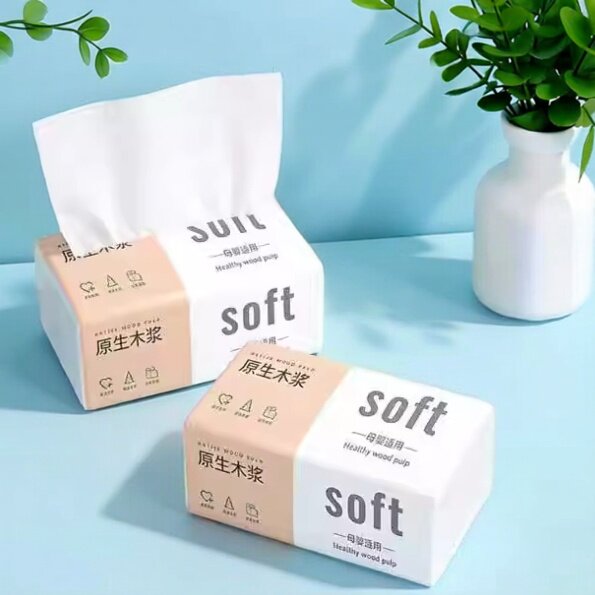 抽纸巾亲肤卫生纸抽纸冲量木浆抽纸柔软湿水不易破抽纸原生木浆