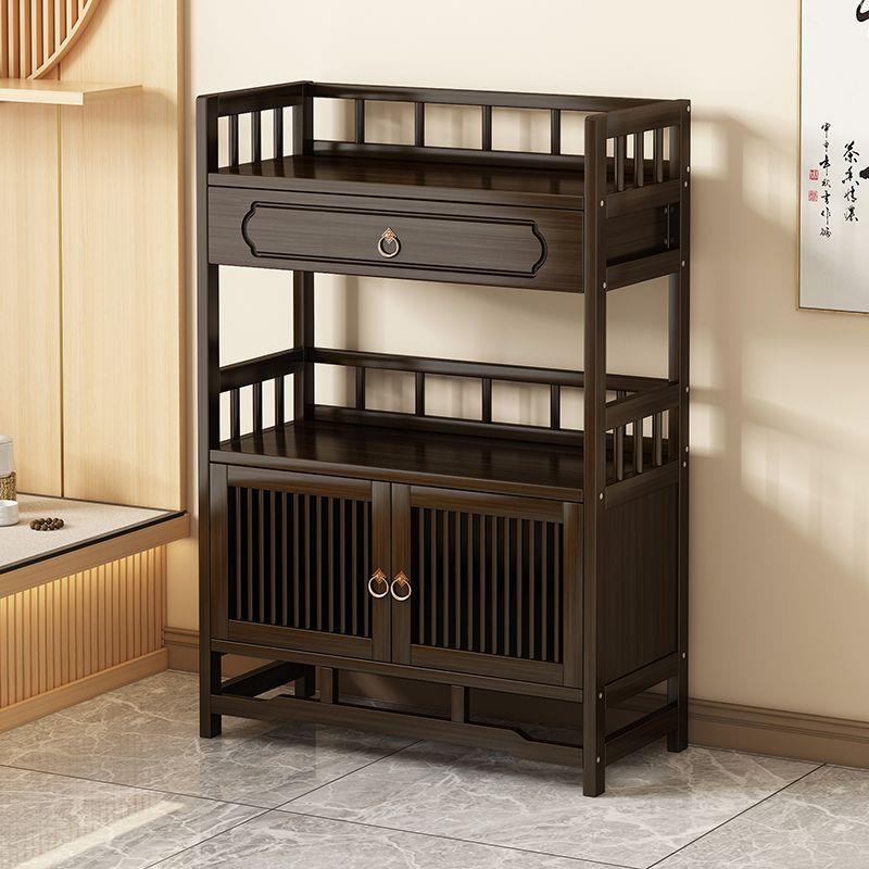 茶水柜办公室茶柜置物架家用茶叶柜茶台桌边柜茶叶茶具收纳储物柜