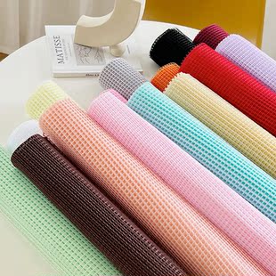 花中情 彩虹格格网花束包花纱方格网鲜花包装网纱diy手工材料花店