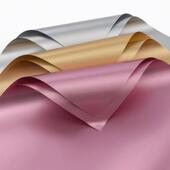 花中情新款 纸花店花艺 双面纯色鎏金纸防水欧雅纸花束高质感包装