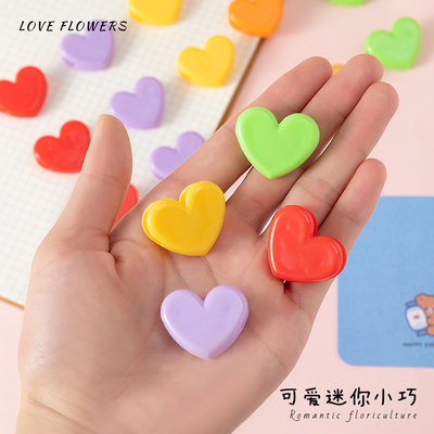 花中情彩色爱心配饰花束卡片夹