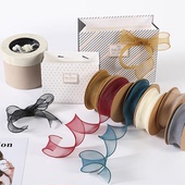 4cm鱼尾纱鲜花礼物包装 纱带花束材料 蕾丝礼品丝带蝴蝶结包花包装